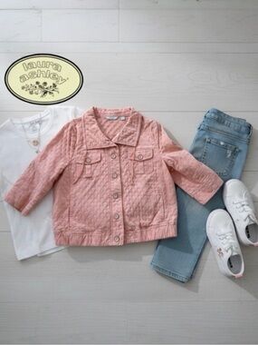 Laura Ashley Creamsicle Orange Jacket Sz. XL